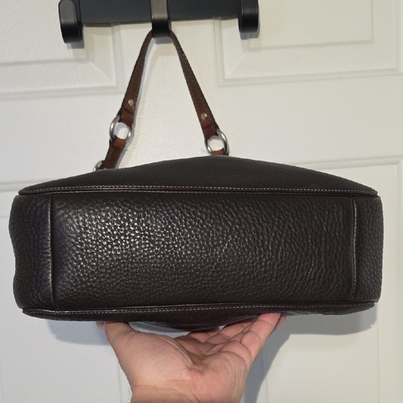 Pre-owned Coach Brown Pebbled Chelse Leather Shoulder Bag - Picture 6 of 14